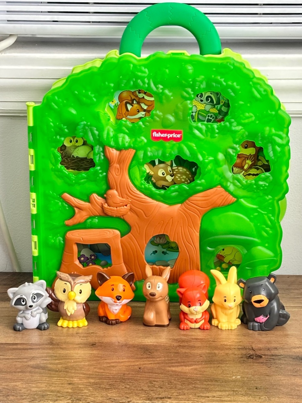 Fisher Price Little People Forest Friends Carry Case Playset 8 Animals Figures